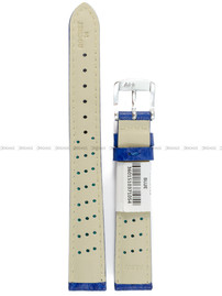 Pasek skórzany do zegarka - Rochet Buffalo 5020412 - 14 mm - Niebieski