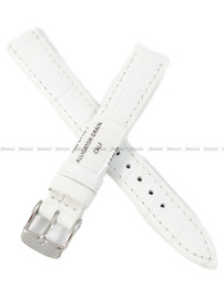 Pasek skórzany do zegarka - Rochet Charleston 5491402ST - 14 mm - Biały