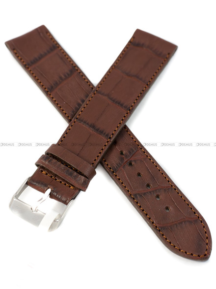 Pasek skórzany do zegarka - LAVVU LSJXC18 - 18 mm - XXL