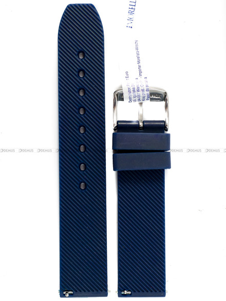 Pasek gumowy do zegarka - Morellato Lugano Gomma A01X5183556061CR20 - 20 mm