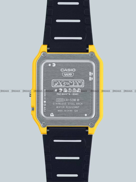 Zegarek Casio Vintage z kalkulatorem 45th PAC-MAN anniversary CA 53WPC 1BER - Edycja specjalna