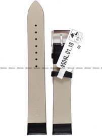 Skórzany pasek do zegarka Horido 4504L.01.18S, 18 mm, Czarny