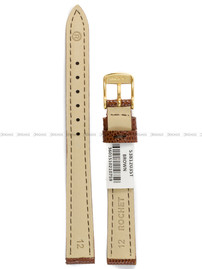 Pasek skórzany do zegarka - Rochet Opaline 5381203ST - 12 mm - Brązowy