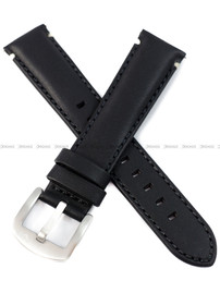 Pasek skórzany czarny do zegarka Vostok Europe N-1 Rocket NH35A-125A747 - 20 mm