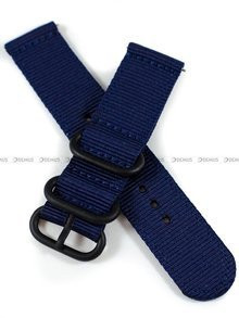 Nylonowy pasek do zegarka Nato PND2.22.1.5, 22 mm, Niebieski