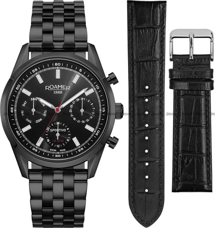 Zegarek Męski Roamer Sportivo 856982 48 55 70 - Dodatkowy pasek w zestawie - Limitowana edycja