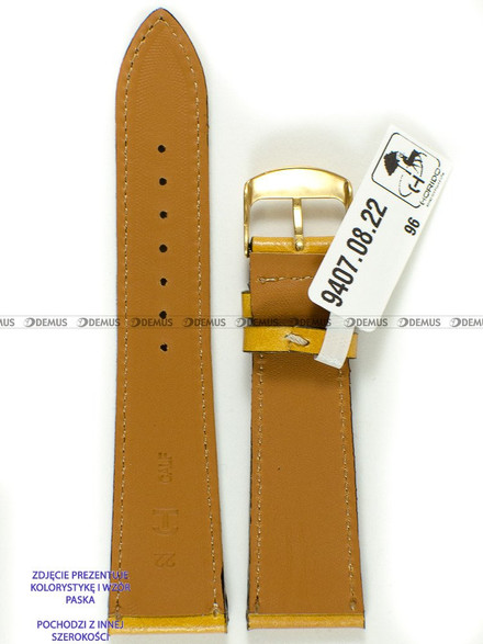 Skórzany pasek do zegarka Horido 9407.08.20S, 20 mm, Brązowy
