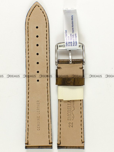 Skórzany pasek do zegarka Morellato A01X4807B95038CR22, 22 mm, Brązowy