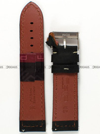 Skórzany pasek do zegarka Diloy 396.24.1, 24 mm, Czarny