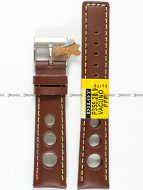 Skórzany pasek do zegarka Diloy P355.20.9, 20 mm, Brązowy