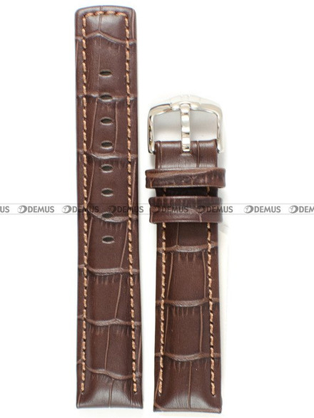 Skórzany pasek do zegarka Hirsch 02528010-2-20, 20 mm, Brązowy