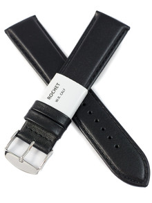 Pasek skórzany do zegarka - Rochet Neptune 7235801 XL - 22 mm - Czarny