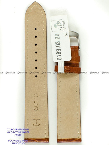 Skórzany pasek do zegarka Horido 0189.03.24S, 24 mm, Brązowy