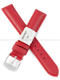 Pasek skórzany do zegarka - Rochet New York 3011605XS - 16 mm - Czerwony