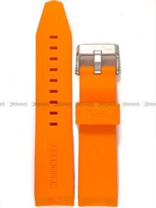 Silikonowy pasek do zegarka Vostok Ekranoplan A509, 25 mm, Pomarańczowy