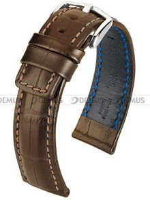 Skórzany pasek do zegarka Hirsch 02528010-2-20, 20 mm, Brązowy