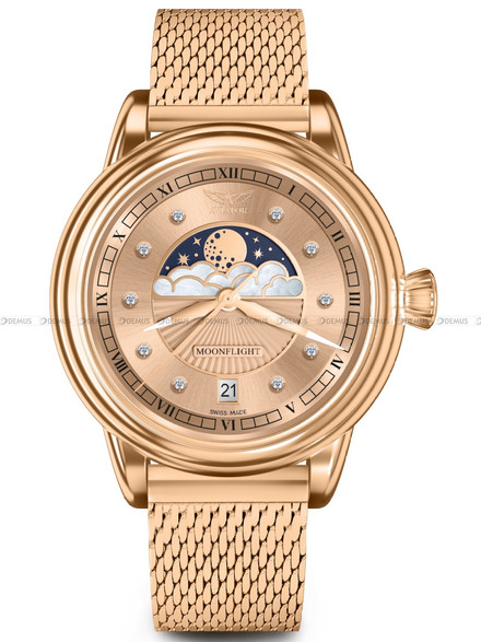 Zegarek Damski Aviator Douglas MoonFlight Diamonds Edition V.1.33.2.383.5