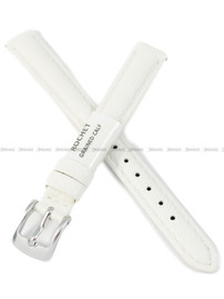 Pasek skórzany do zegarka - Rochet Boston 6020302 - 12 mm - Biały