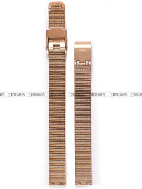 Pozłacana, siateczkowa (mesh) bransoleta do zegarka Obaku V146LVWMV, 10 mm, różowe złoto
