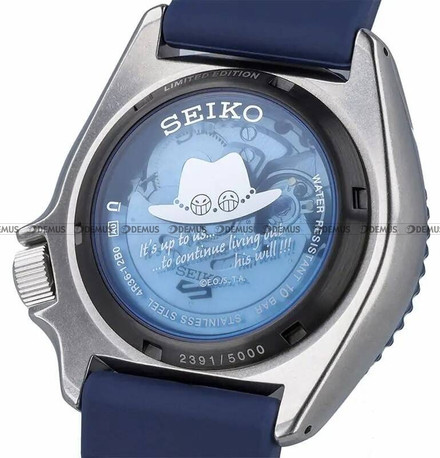 Zegarek Męski Seiko Automatic 5 Sports ONE PIECE "Sabo" SRPH71K1 - Limitowana Edycja