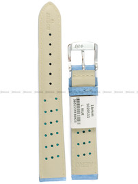 Pasek skórzany do zegarka - Rochet Buffalo 5020511 - 16 mm - Niebieski