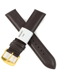 Pasek skórzany do zegarka - Rochet Screen 6330703 - 20 mm - Brązowy