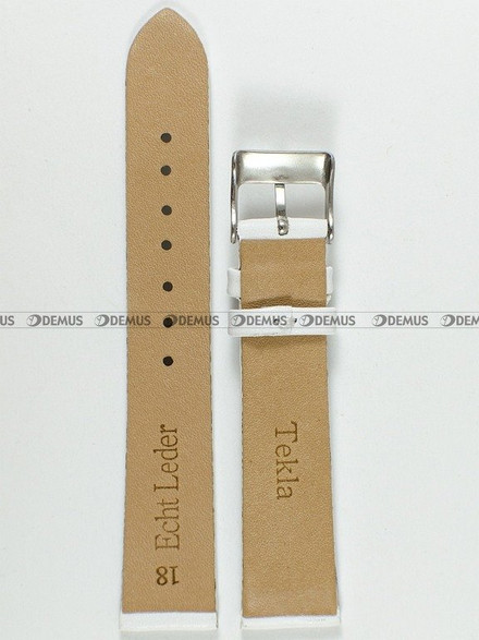 Skórzany pasek do zegarka Tekla PT8.18.18, 18 mm, Szary