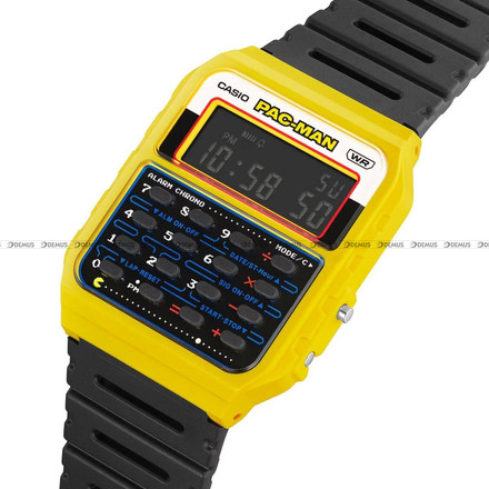 Zegarek Casio Vintage z kalkulatorem 45th PAC-MAN anniversary CA 53WPC 1BER - Edycja specjalna