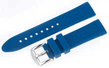 Pasek silikonowy niebieski do zegarka Vostok Europe N-1 Rocket NH35A-125A748 - 20 mm