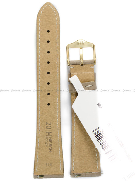 Pasek skórzany z do zegarka - Hirsch Bologna 01802037-1-20 - 20 mm 