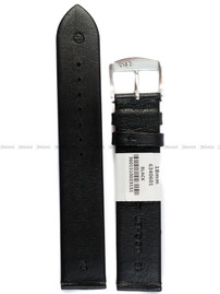 Pasek skórzany do zegarka - Rochet Trendy 6340601 - 18 mm - Czarny