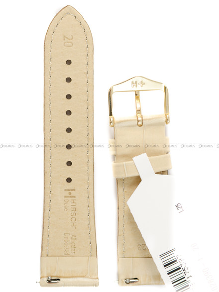 Pasek skórzany do zegarka - Hirsch Duke 01028390-1-20 - 20 mm