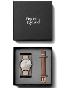 Zegarek Damski Pierre Ricaud P22033.9BR7Q-SET - Dodatkowy pasek w zestawie