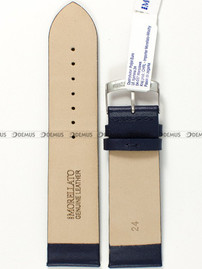 Skórzany pasek do zegarka Morellato A01X5126875062CR24, 24 mm, Niebieski