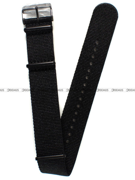 Nylonowy pasek do zegarka Vostok Lunokhod 4208, 25 mm, Czarny