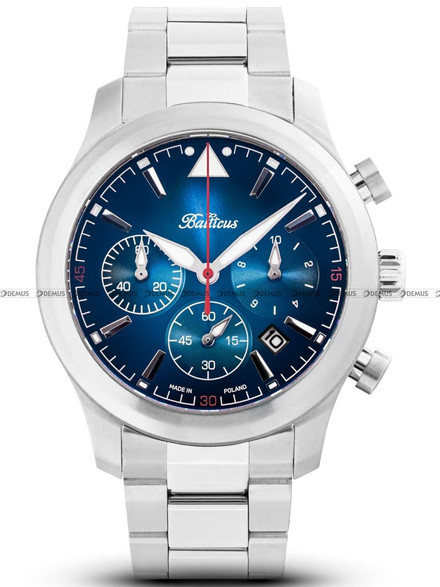 Zegarek Męski Balticus Flying Seal BALFSQCHBLU - Limitowana Edycja 80 sztuk - dodatkowy pasek w zestawie