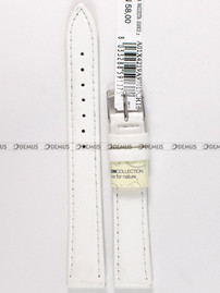 Skórzany pasek do zegarka Morellato A01X4219A97017CR16, 16 mm, Biały