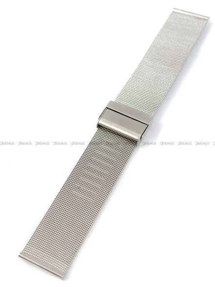 Bransoleta mesh do zegarka - Pacific MS-04-31-22MM - 22 mm - srebrna