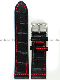 Skórzany pasek do zegarka Atlantic L87461.01.23.RSS, 23 mm, Czarny