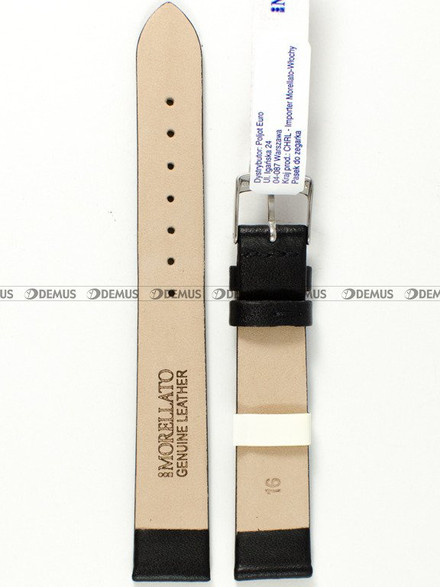 Skórzany pasek do zegarka Morellato A01X5126875019CR16, 16 mm, Czarny
