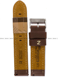 Skórzany pasek do zegarka Diloy 384.22.2, 22 mm, Brązowy