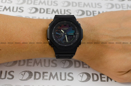 G-SHOCK Carbon Core Guard Rainbow Brick Wall GA 2100RW 1AER Zegarek Męski