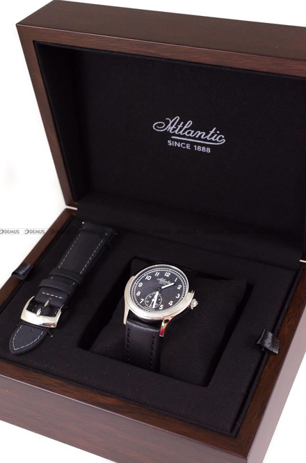 Zegarek Męski Atlantic Worldmaster Heritage Military 1951 53760.41.63 - Dodatkowy pasek w zestawie