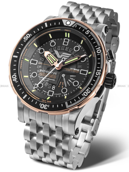 Vostok Europe Batiscafos Hybrid PX84-511E769B Zegarek Męski - Zestaw