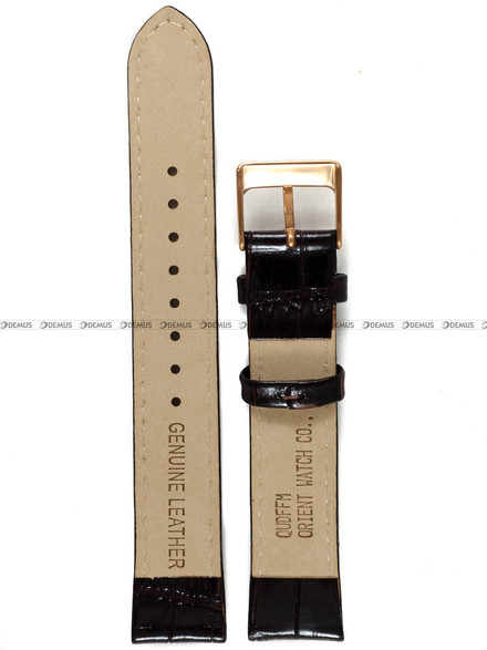 Pasek skórzany do zegarka Orient FAC06001T0 - UDFFMRC - 17 mm