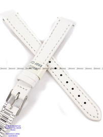 Skórzany pasek do zegarka Morellato A01X5202875017CR10, 10 mm, Biały