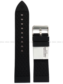 Pasek silikonowy do zegarka - Rochet Birdy 8392401ST - 24 mm - Czarny