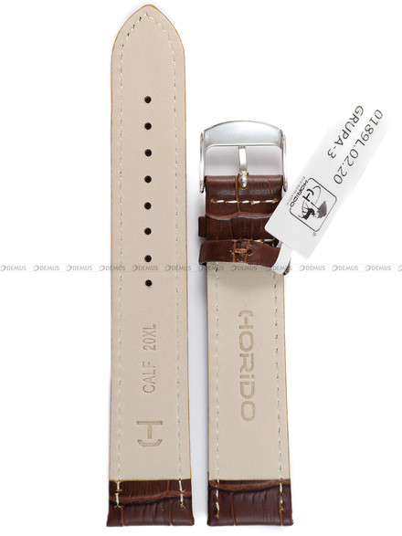 Skórzany pasek do zegarka Horido 0189.02.20S, 20 mm, Brązowy