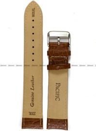 Skórzany pasek do zegarka Pacific W05XL.22.3.3, 22 mm, Brązowy