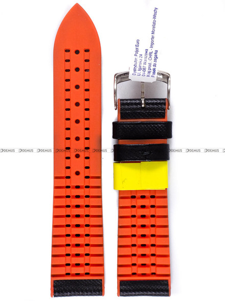 Pasek do zegarka z tworzywa Morellato A01X4762797886CR22, 22 mm, Czarny